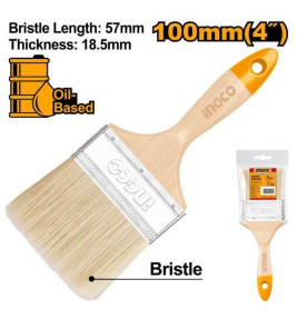 INGCO PAINT BRUSH 100MM/4`` WOODEN HANDLE
