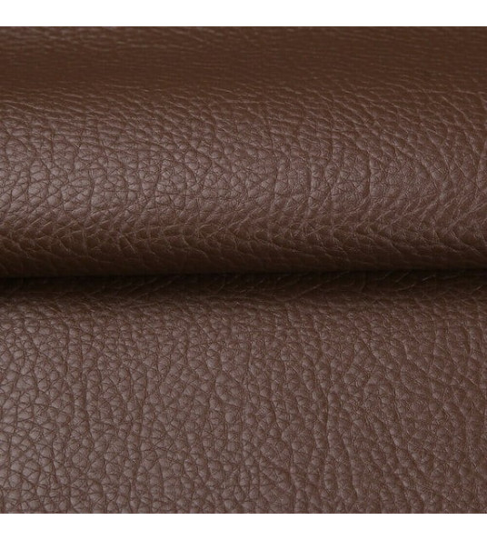 SYNTHETIC LEATHER BROWN 54`` PER METRE