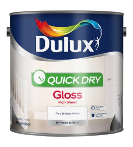 DULUX QUICK DRY GLOSS WHITE 2.5L