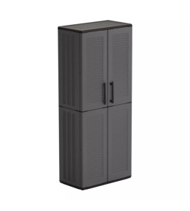 HIGH CABINET EASYLINE GREY DARK GREY 68X37X163CM