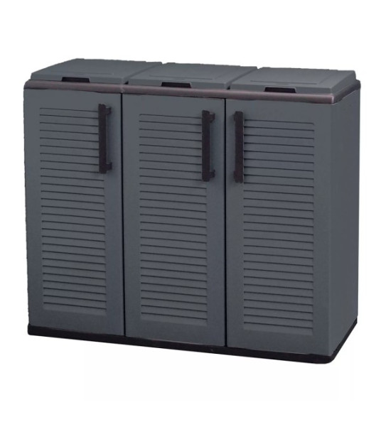 3-COMPARTMENT WASTE CABINET 102X37X84CM