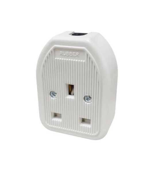 EXTENSION SOCKET 1G 13A BS1363 RUBBER