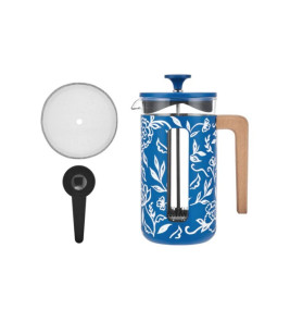 FRENCH COFFEE PRESS 1L PISA BLU FIORATO