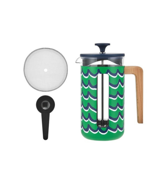FRENCH COFFEE PRESS 1L PISA CYAN TIDES