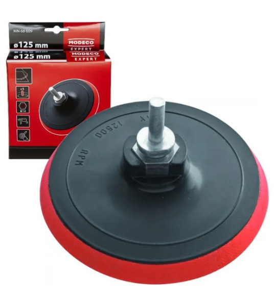 VELCRO PAD 125MM M14/6MM