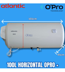 ATLANTIC O`PRO WATER HEATER 100L HORIZONTAL 5Y