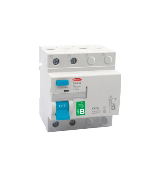 RCD 4P 63A 30mA B-TYPE TSL3-63B RCD 4P 63A 30mA B-TYPE TSL3-63B
