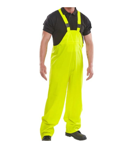 SUPER B-DRI WATERPROOF BIB & BRACE XL YELLOW