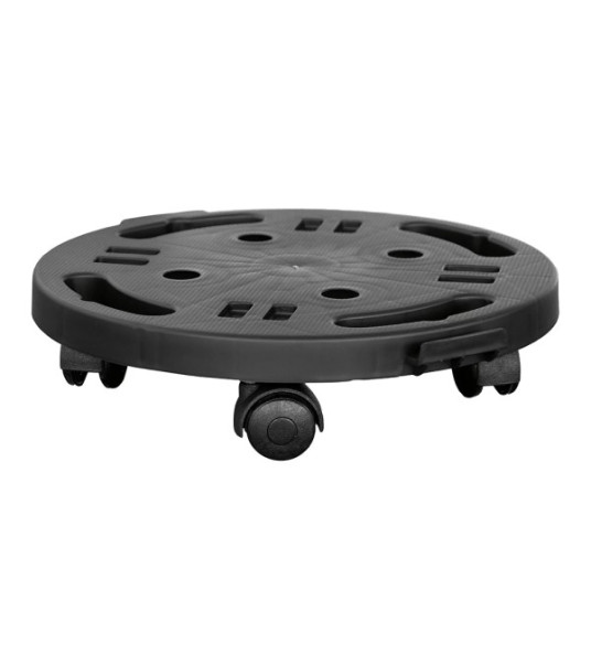 ROUND PLASTIC PLATFORM ON WHEELS 30CM