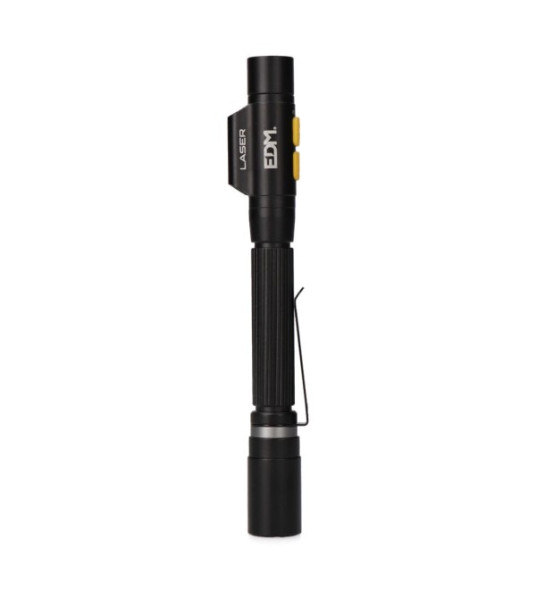 RECHARGEABLE TORCH & LASER 250LM