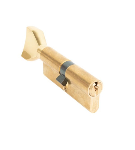 CYLINDER EURO 63MM THUMBTURN BRASS