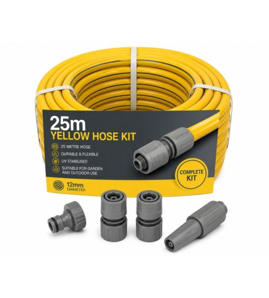 HOSE KIT 1/2``  YELLOW 25M IBOTEC DUNA