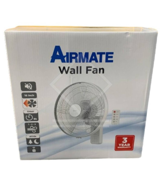 AIRMATE WALL FAN 16``  WITH REMOTE CONTROL