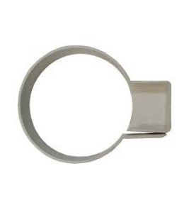 PVC PIPE CLIP 80MM WHITE