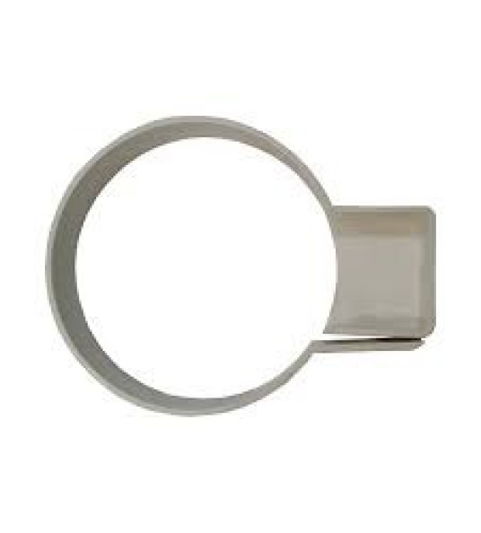PVC PIPE CLIP 80MM WHITE