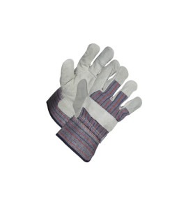 LEATHER PALM COTTON BACK GLOVES LEATHER PALM COTTON BACK GLOVES