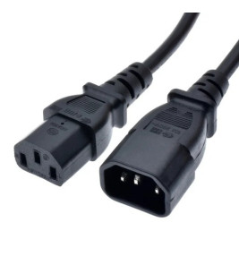 LEAD IEC C 14 PLUG - IEC C13 SOCKET 2M LEAD IEC C 14 PLUG - IEC C13 SOCKET 2M