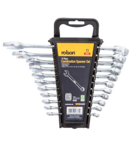 11PC COMBINATION SPANNERS 6-19MM ROLSON