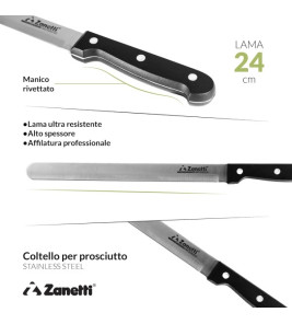 ZANETTI HAM KNIFE 24CM