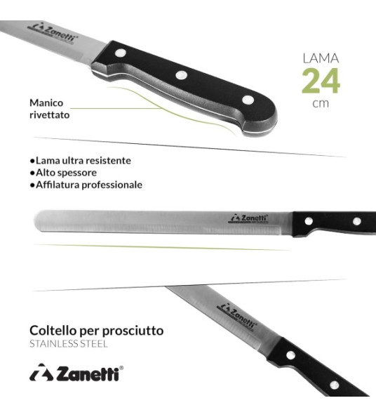 ZANETTI HAM KNIFE 24CM