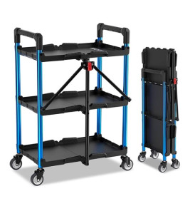 WORKPRO 3-TIER FOLDABLE TOOL CART  61X44X88 5CM