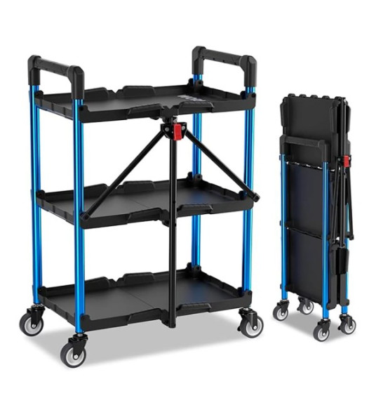 WORKPRO 3-TIER FOLDABLE TOOL CART  61X44X88 5CM