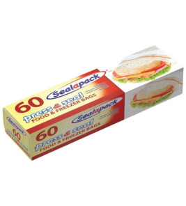 PRESS & SEAL FOOD BAGS 17X21CM *60PCS PRESS & SEAL FOOD BAGS 17X21CM *60PCS
