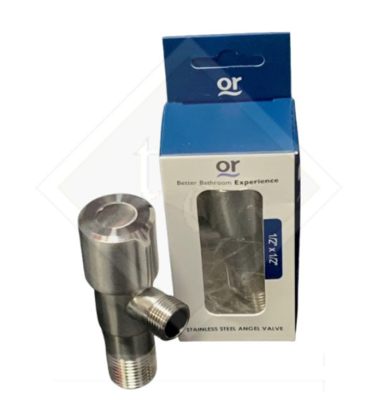 STAINLESS STEEL ANGLE VALVE 1/2``X1/2`` OR