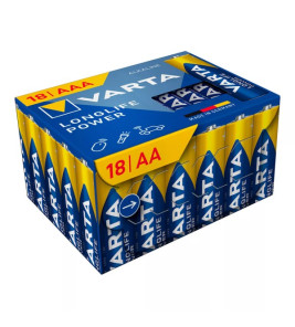 BATTERIES VARTA ALKALINE LR6 AA 18PCS