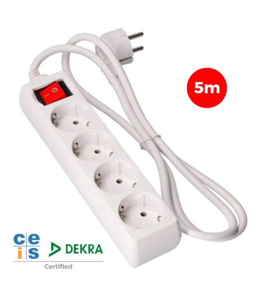 EXTENSION LEAD 4G 5M SCHUKO
