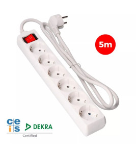 EXTENSION LEAD 6G 5M SCHUKO