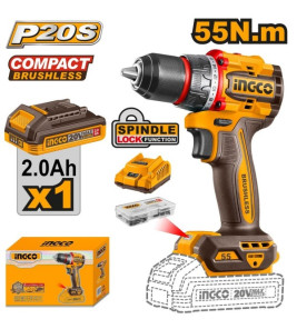 INGCO 20V CORDLESS DRILL (1BATT+1CHARGER)