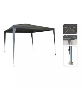 GAZEBO 3X3X2.45M DARK GREY