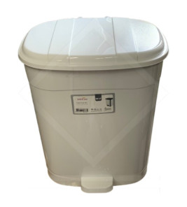 PEDAL BIN 30L FOLLOW ME WHITE 4150 08