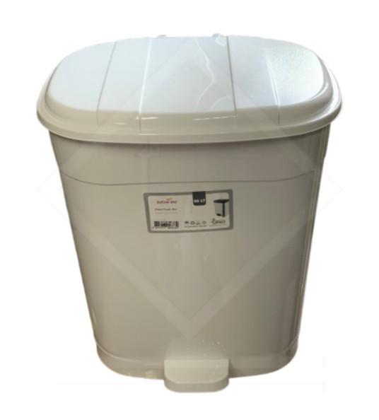 PEDAL BIN 30L FOLLOW ME WHITE 4150 08