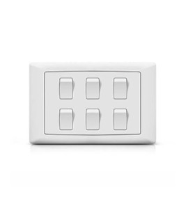FOXGLO EB SWITCH 6-GANG 2-WAY