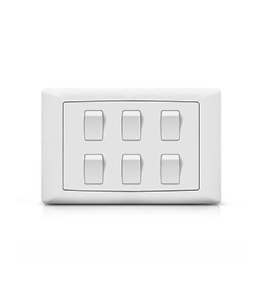 FOXGLO EB SWITCH 6-GANG 2-WAY