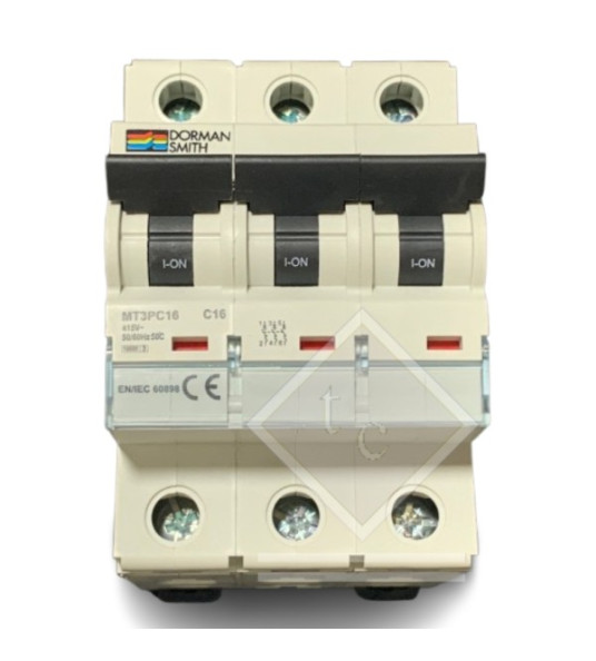 MCB 3P 16A 10KA C DORMAN SMITH
