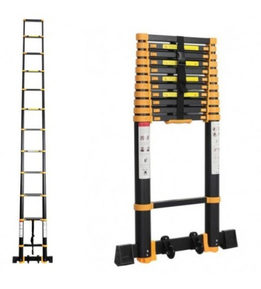 TELESCOPIC LADDER 3.5M 9 STEPS PALBEST