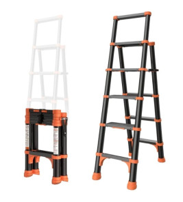 TELESCOPIC DOUBLE LADDER 6+6 4.9M PALBEST