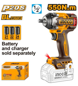 INGCO IMPACT WRENCH 20V BARE (WITHOUT BATTERY)