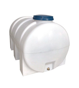 BOWSER TANK 500L WHITE WITH BLACK LID