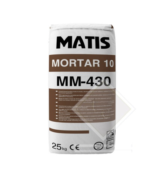 MATIS MM-430 MORTAR 10 25KG WHITE