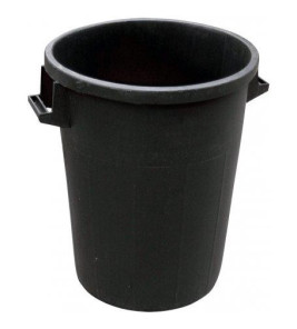 INDUSTRIAL BIN 50L BLACK NO LID