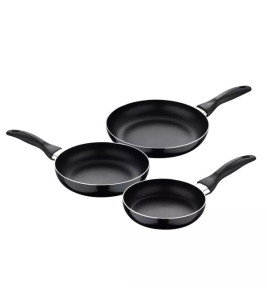 3PC FRYING PAN SET 16-20-24CM SAN IGNACIO
