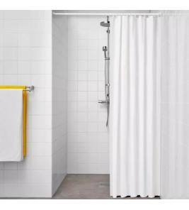 BASIC SHOWER CURTAIN WHITE 180X180CM EXMA
