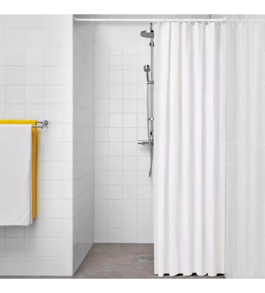 BASIC SHOWER CURTAIN WHITE 180X180CM EXMA