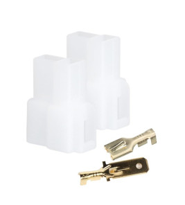2-WAY MALE-FEMALE SPADE T CONNECTOR 2-WAY MALE-FEMALE SPADE T CONNECTOR