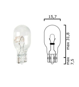 WEDGE LAMP12V 21W T15