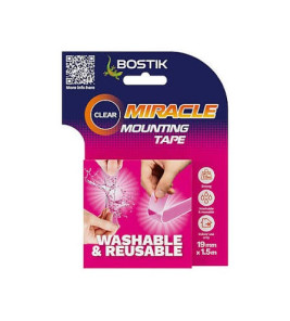BOSTIK MIRACLE MOUNTING TAPE 19MM 1.5M